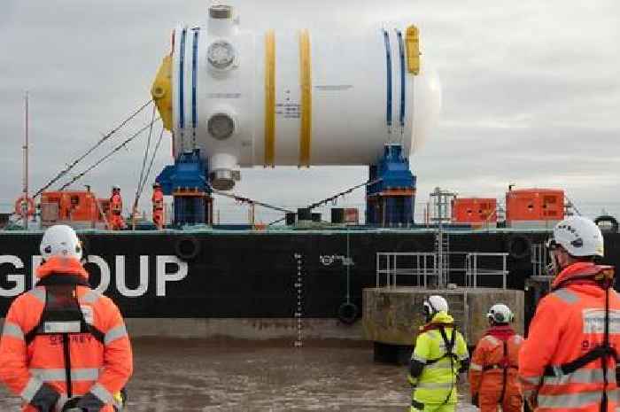 Britain's first new nuclear reactor in 30 years has arrived at Hinkley Point C