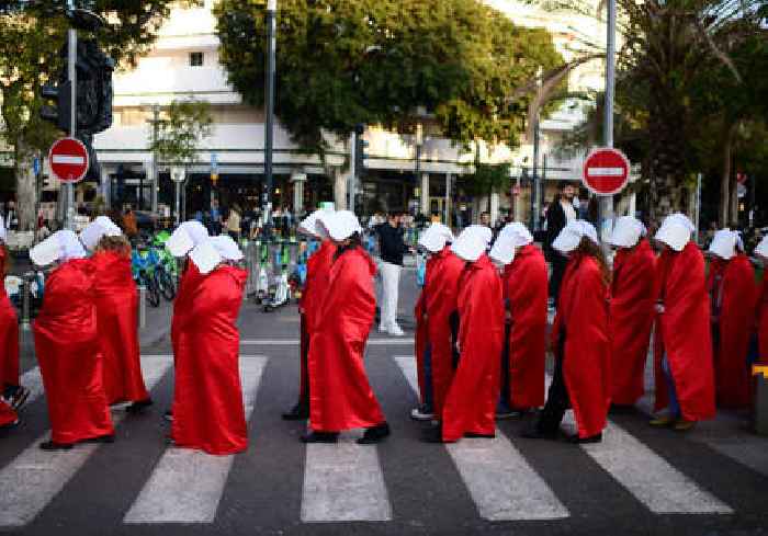 Hundreds of women inspired by 'Handmaid's tale' march, protest across Israel