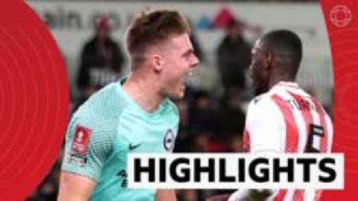 Brighton beat Stoke to reach FA Cup quarter-finals