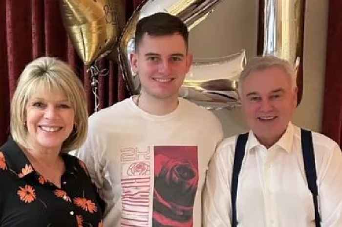 Eamonn Holmes overcomes health battle to pose with rarely-seen son Jack