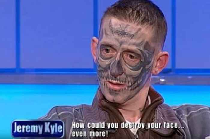 Jeremy Kyle Show's 'most memorable guest' with skull face tattoo dies in sleep