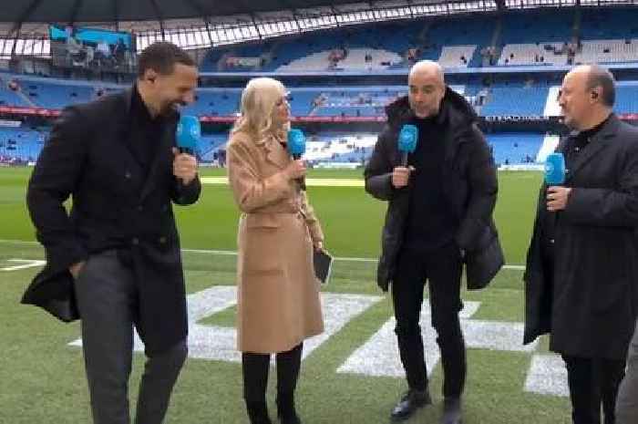Rio Ferdinand can't help but laugh after bringing up Man Utd to Pep Guardiola