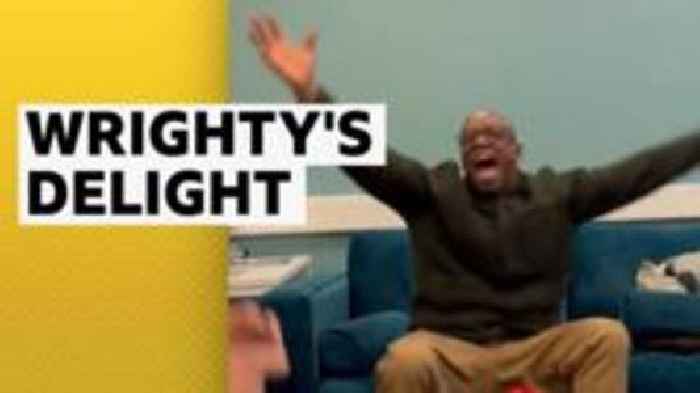 Watch: Wright's reaction to Arsenal's late winner