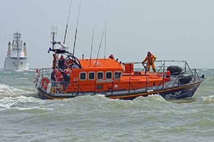 Kent lifeboats deployed after fire on board ferry in the Channel