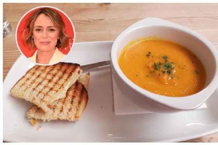 I did a 'Keeley Hawes' at cafe she visited and the soup caught me completely off-guard