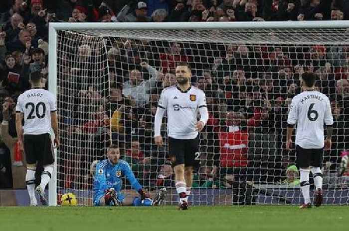 Man United annihilation at Liverpool matched Aston Villa record