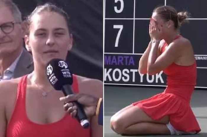 Ukrainian tennis player in tears after beating Russian opponent - and refuses to shake hand