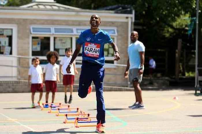 Sir Mo Farah came second in school dads' race - to a fella wearing jeans