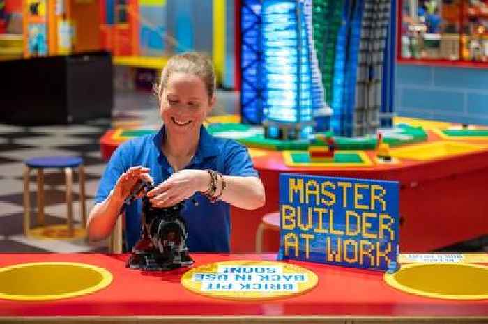 Woman ditches dull office job to become professional LEGO builder