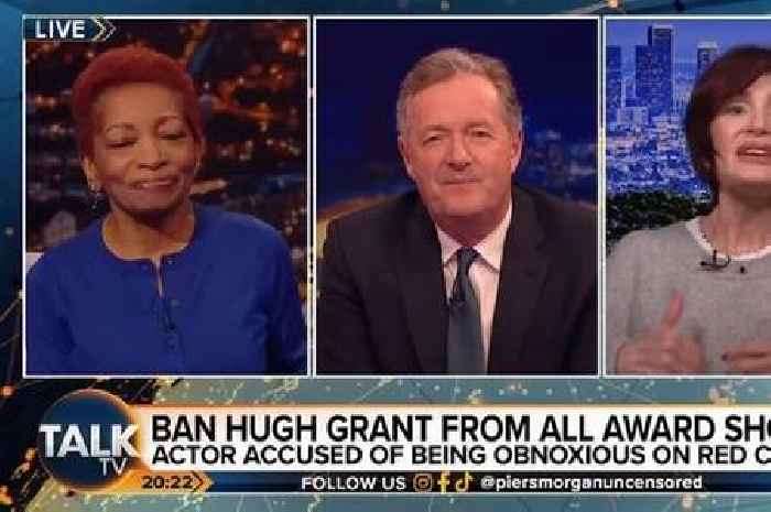 Piers Morgan and Sharon Osbourne hit out at Hugh Grant over awkward Oscars interview