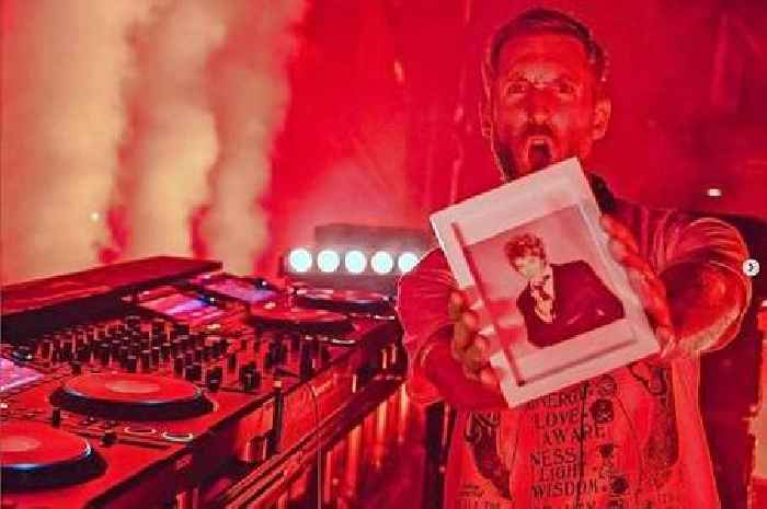 Calvin Harris reveals he takes a framed photo of Rod Stewart to every gig for encouragement