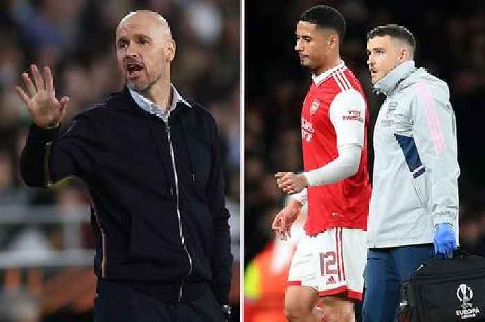 Arsenal fans 'blame Erik ten Hag' after two injuries in just 20 minutes against Sporting