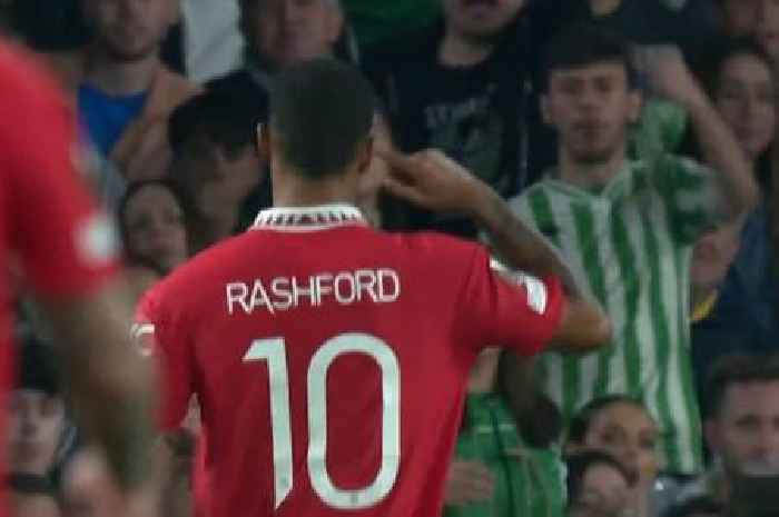 Marcus Rashford rattles Real Betis fans who pepper him with abuse after Man Utd rocket