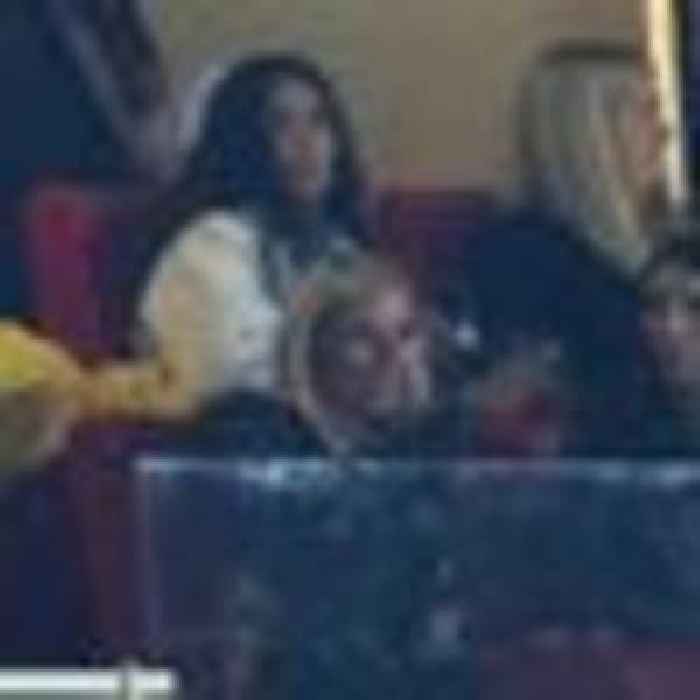 Kim Kardashian makes surprise appearance at Arsenal football game