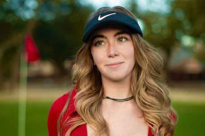 OnlyFans star tells fans 'try a golf date' as she stuns on course in low-cut top