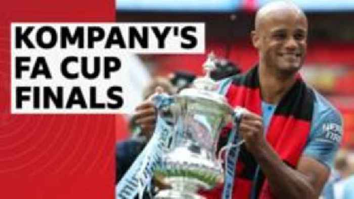 Watch Kompany's FA Cup finals with Man City