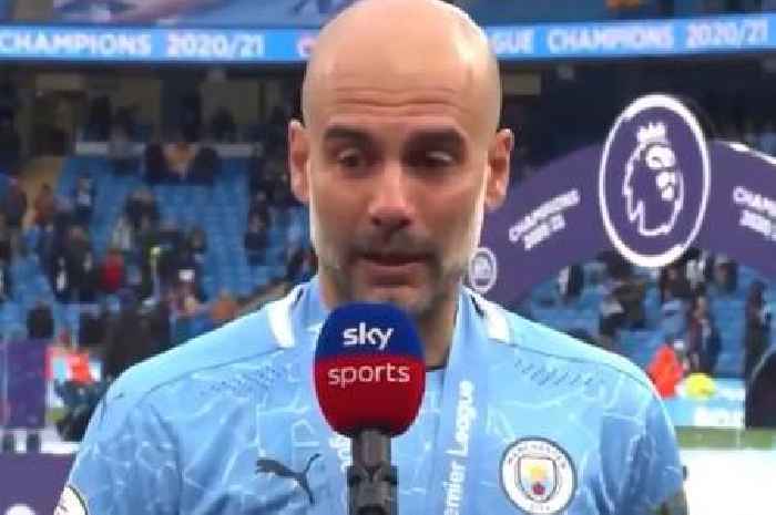 Fans say Man City boss Pep Guardiola told 'biggest lie in football history' while in tears