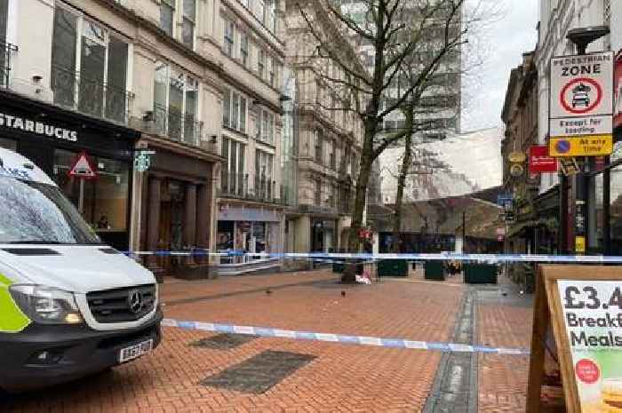 Birmingham city centre street cordoned off after man's body found