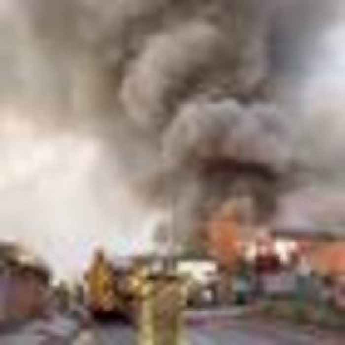 Several homes evacuated after fire breaks out at industrial building in Mansfield