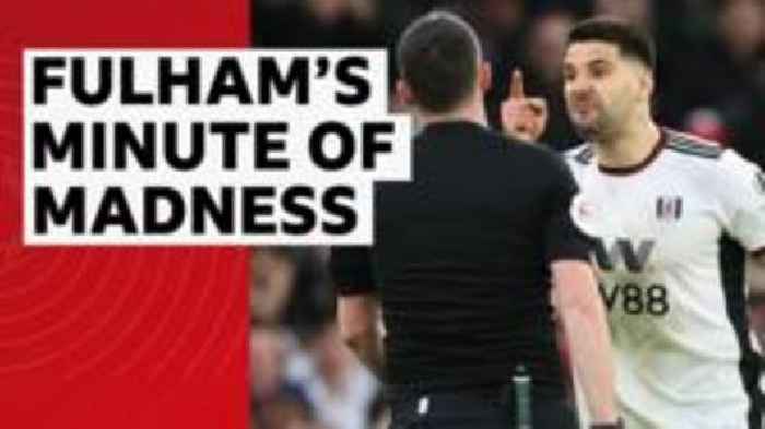 Fulham's three red cards in one incident