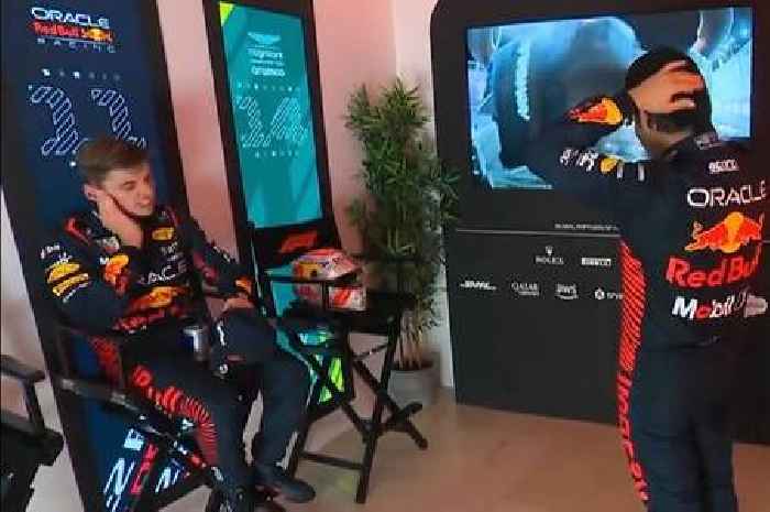 Red Bull team-mates Max Verstappen and Sergio Perez in awkward chat over fastest lap