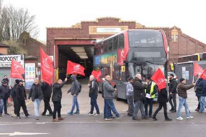 National Express bus strike - Pictures