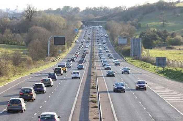 Live: M32 lane closed by emergency pot hole repairs