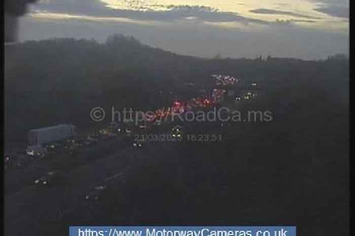 M25 traffic live as six miles of queues follow crash
