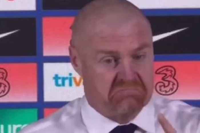 Everton fans 'can't love Sean Dyche more' as he 'forgets foul' directly in front of him