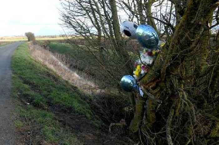 Floral tributes left for 'absolute gentleman' Owen Newton, 17, at crash scene