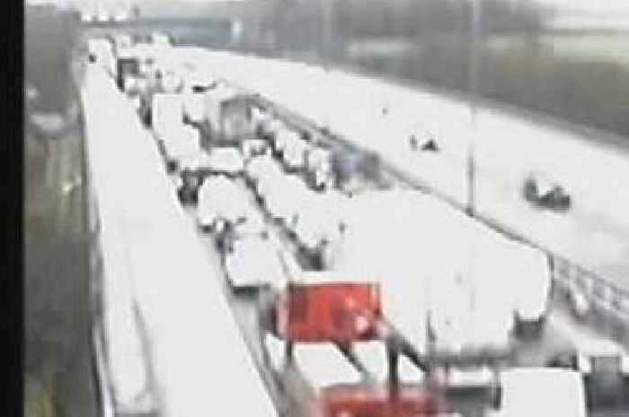 Live M11 traffic updates today as crash sees lorry leave motorway on Cambridgeshire border