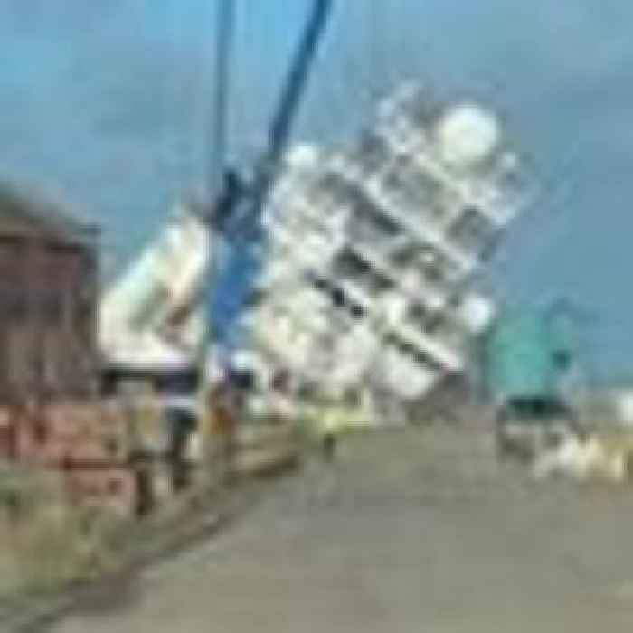 Multiple people injured as large ship dislodges in dry dock sparking 'major incident'