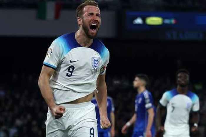 Harry Kane becomes England's all-time top scorer smashing home penalty vs Italy