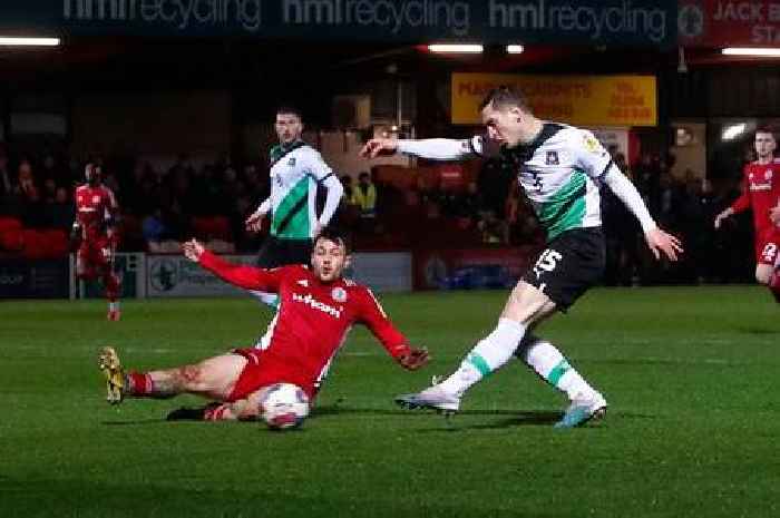 Conor Grant emotional after Plymouth Argyle goal on return from long-term injury