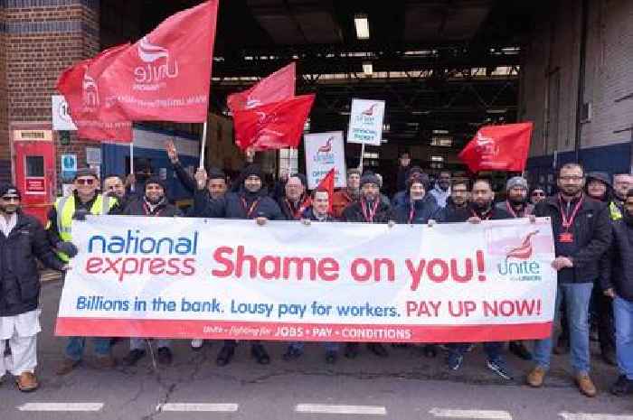 National Express bus strike day four - Pictures