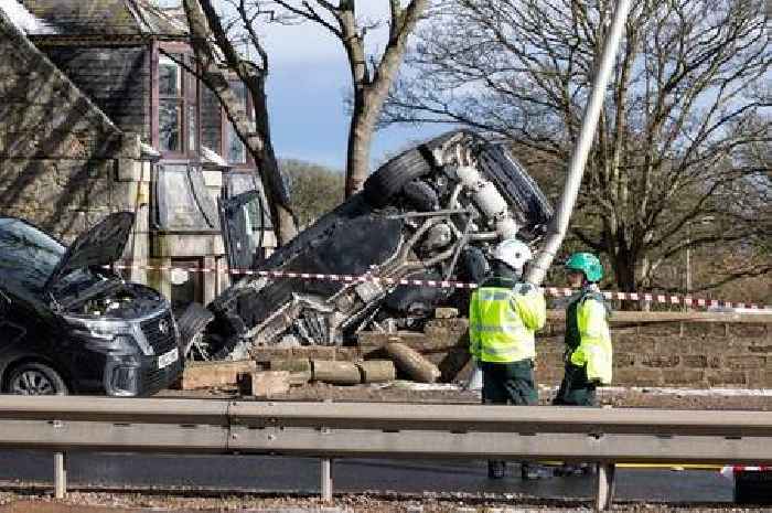 Four people rushed to hospital after 14-vehicle smash on A92 leaves several injured