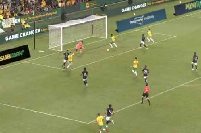 Watch Garang Kuol score first Australia goal as Hearts loanee earns place in Socceroos history books