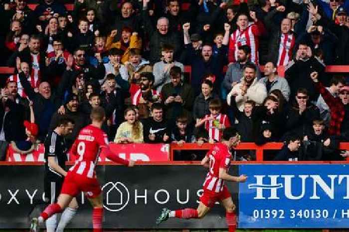 Exeter City's 'most complete performance' in five-goal thrashing of Accrington Stanley