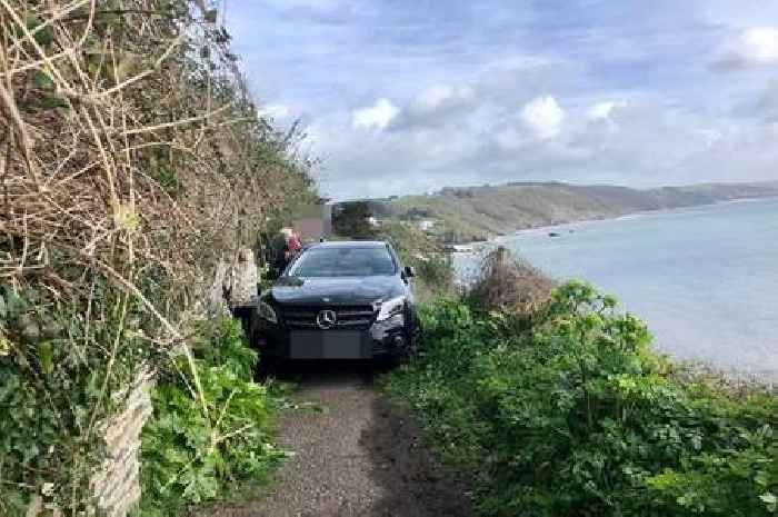 Cornwall coastal path blocked after driver takes unconventional route
