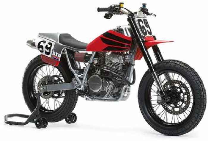 This AMA-Commissioned Honda XR650L Flat Tracker Is a Custom Tribute to Nicky Hayden