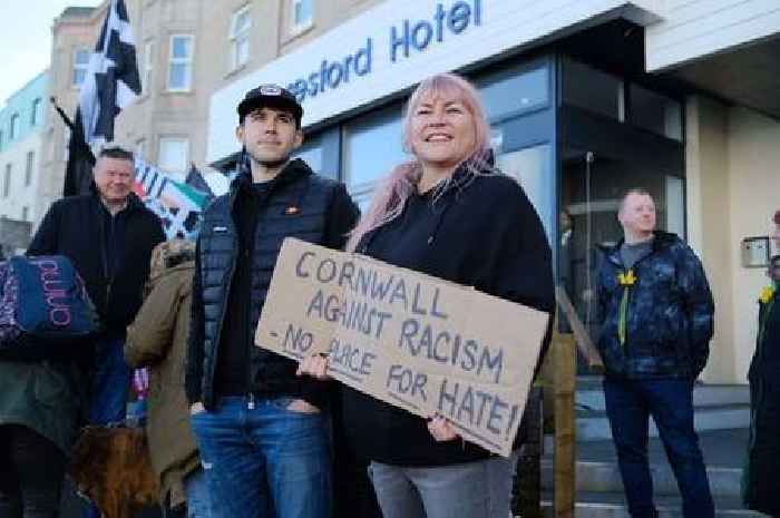 Newquay hotel asylum seekers 'have been vilified' says counter protester