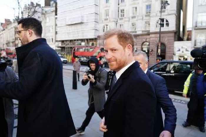 Prince Harry arrives at High Court for hearing in claim against Daily Mail publisher