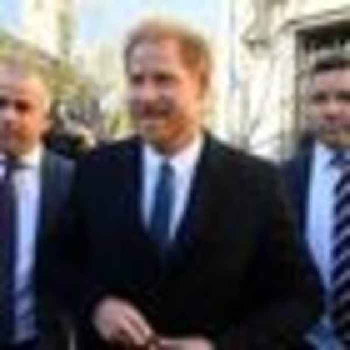 Prince Harry arrives at High Court for phone-tapping and privacy case