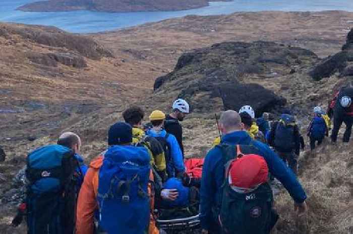 Scots mountain rescue team member airlifted to hospital after 'unfortunate accident' during training