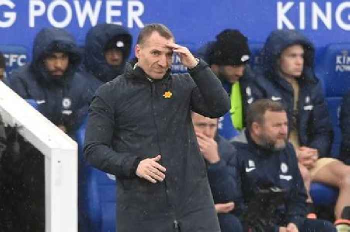 Leicester City injury setback as pundit criticises 'weak' Brendan Rodgers