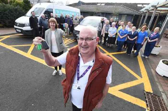 Terminally ill Lanarkshire fundraiser no ordinary Joe as he raises enough cash to buy new vans for hospice