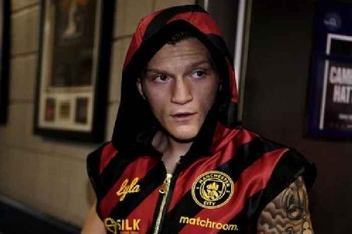 Ricky Hatton's son wins in 90 seconds as boxing fans fawn over Man City themed robes