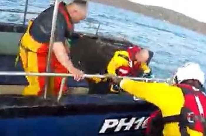 Yachtsman lucky to be alive after boat sinks off Cornwall