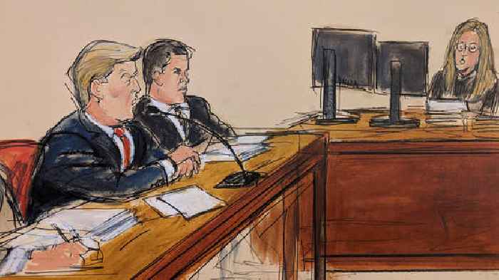 In the courtroom with Trump, an artist's front row seat to history