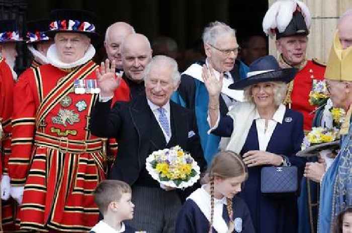 King Charles III and the Queen Consort attending the Royal Maundy Service at York Minster - Pictures